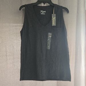 Natural Reflections Black Fitted Sleeveless Tank Top